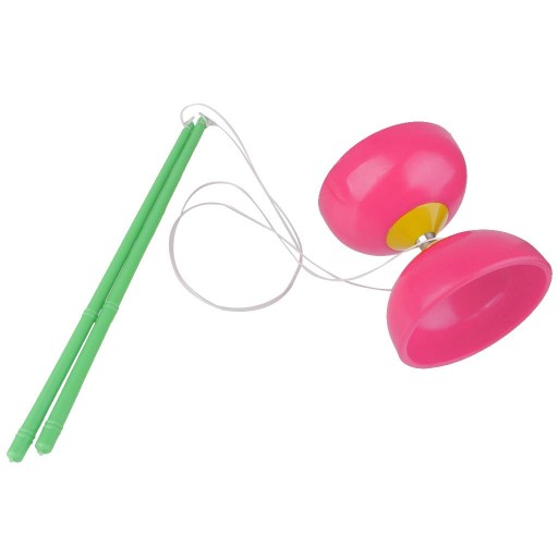 Розовый Diabolo с ручными палочками и набором струн