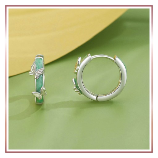 Серебряные серьги SHINING BUTTERFLY HINGS S925