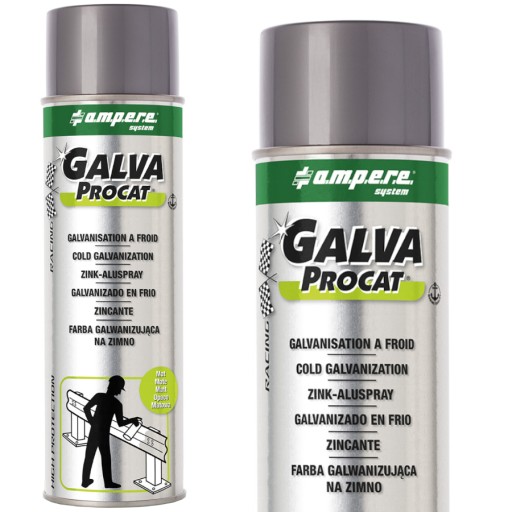 AMPERE Cynk w sprayu 500ml farba galwanizująca mat