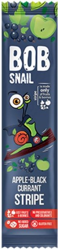 ŚLIMAK Bob Snail batonik PASEK jabłko-porzeczka 14 g | PRZEKĄSKA OWOCOWA
