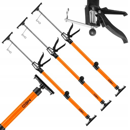 NEO 3x PODPORA TELESKOPOWA SUFITOWA 50-115 CM PŁYT