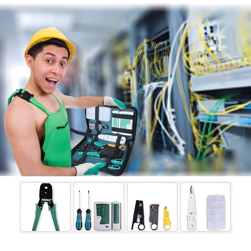 СЕТЕВОЙ ТЕСТЕР ОБЖИМНЫЙ ИНСТРУМЕНТ RJ45 КОРПУС LSA