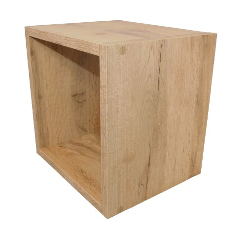 Полка дубовая квадратная WOTAN 30x30x25 куб.м, подвесная