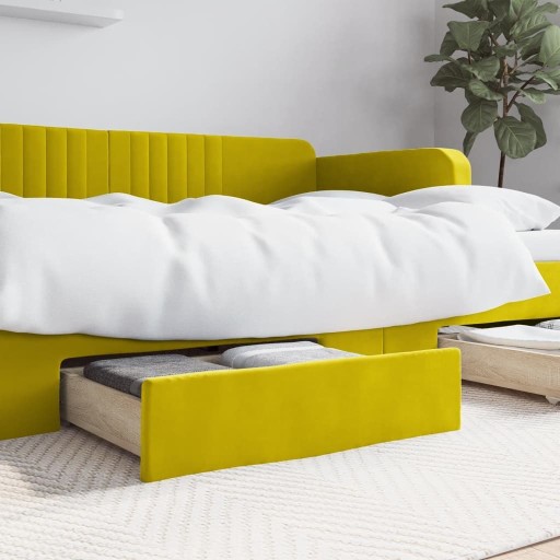 VidaXL Ящики под кроватью, 2 шт, желтые