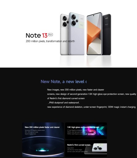 Смартфон Xiaomi Redmi Note 13 Pro+ 16 ГБ / 512 ГБ 5G серый