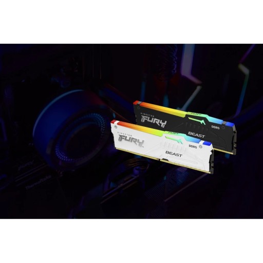 KINGSTON DDR5 32 ГБ 6400 МТ/с CL32 DIMM FURY Beast White RGB XMP