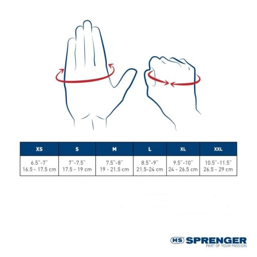 HS Sprenger Парусные перчатки Кожаные SF R. L