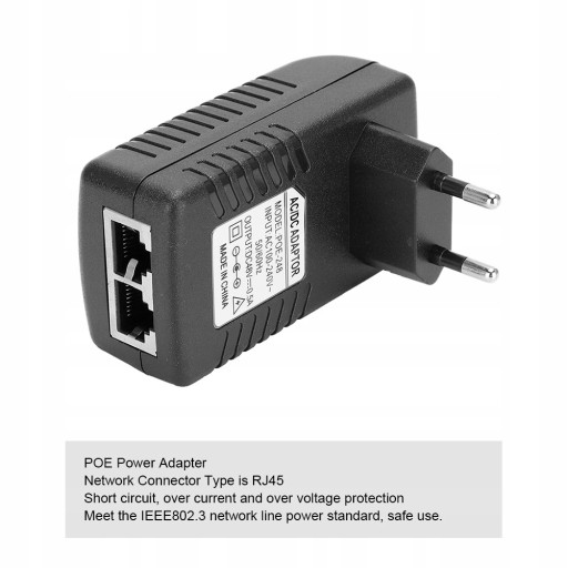 АДАПТЕР ПИТАНИЯ POE 100–240 В, 24 Вт