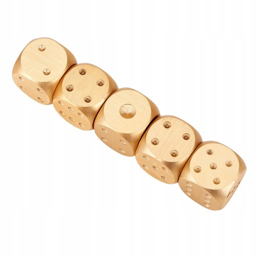ИГРОВЫЕ КОСТИ В ДЕРЕВЯННОЙ КОРОБКЕ, 5 ШТ.