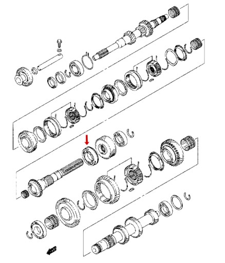 Подшипник коробки передач Suzuki Jimny 35X62X14 0926