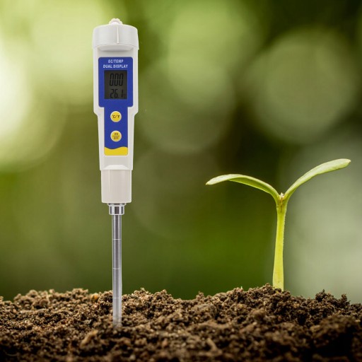 Портативный цифровой тестер почвы 2 в 1 EC Meter i