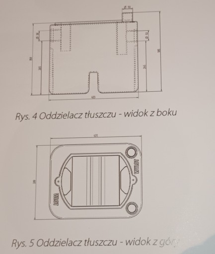 PODZLEWOWY SEPARATOR substancji tłuszczowych MOT 0,5 l/s pod zlew atest PZH