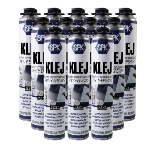 12X Клей для пенополистирола XPS EPS FOAM GLUE SPK GENERATION PROFESSIONAL 750 мл
