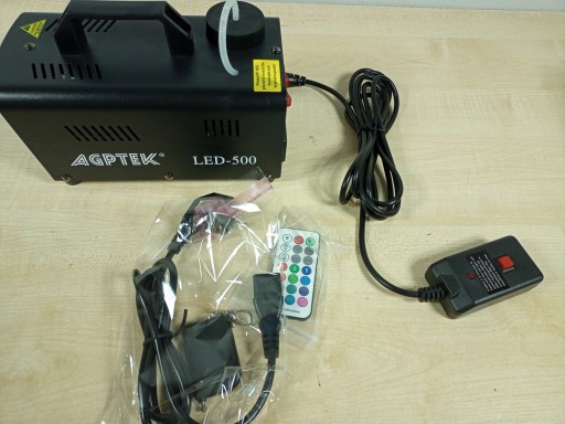 Автоматический дымогенератор AGPTEK 500Вт 3x светодиода