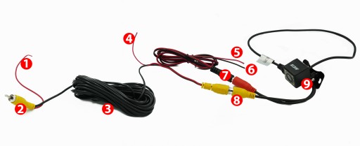 KAMERA COFANIA PARKOWANIA RCA 12 LED SAMOCHODOWA