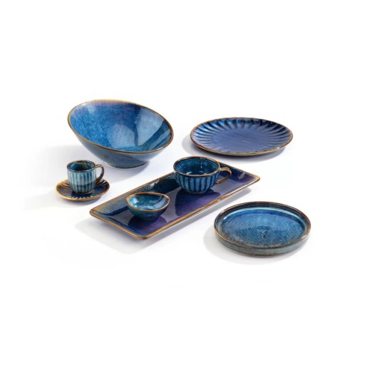 Блюдце для кофейной чашки DEEP BLUE Verlo и бутылочки для бульона