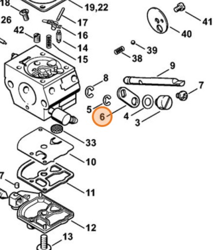 РЫЧАГ ДЕТАЛЕЙ КАРБЮРАТОРА STIHL FS FS 120 250 350 450 ОРИГИНАЛ 41341237300