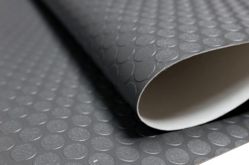SZARA WYKŁADZINA SAMOCHODOWA PCV 200cm LINOLEUM 2m NA FILCU