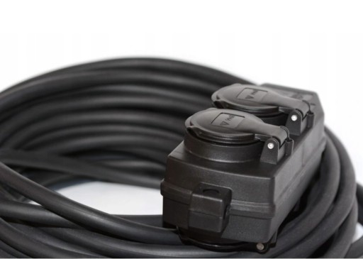 H05RR-F резиновый удлинитель 3x1,5 1м, разветвитель