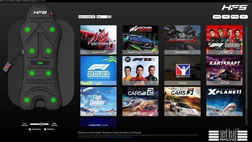 Игровой коврик следующего уровня Racing HF8 с тактильной обратной связью
