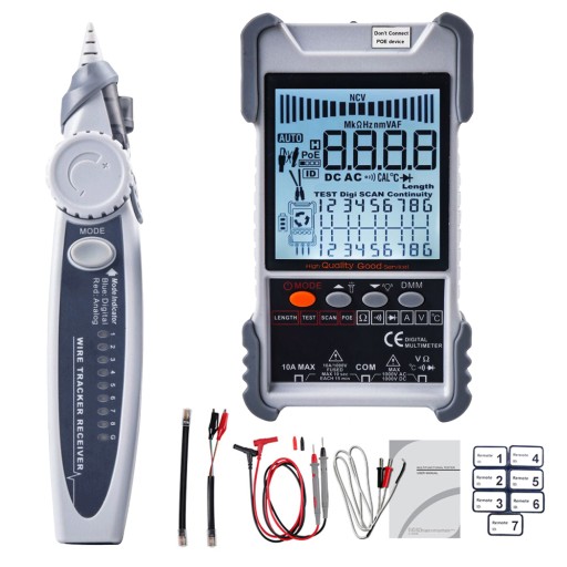 TESTER SIECI ET616 TEST LAN BNC POE LCD Z LATARKĄ