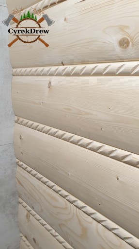 DESKA ELEWACYJNA PÓŁBAL , POŁOWICA, IMITACJA BALA, SZALÓWKA 400 CM