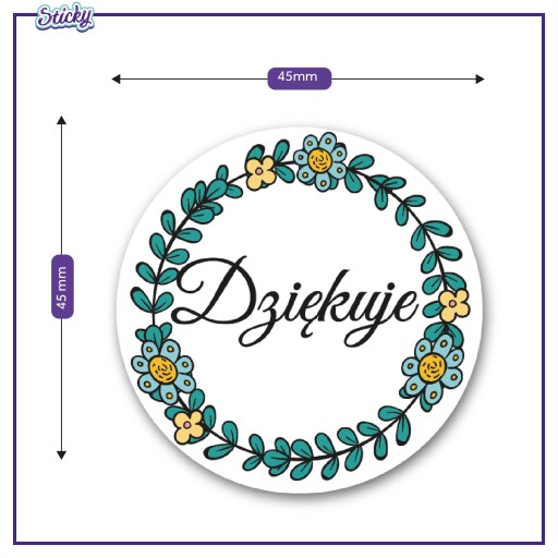 Декоративные наклейки THANK YOU DANKE 10 шт.