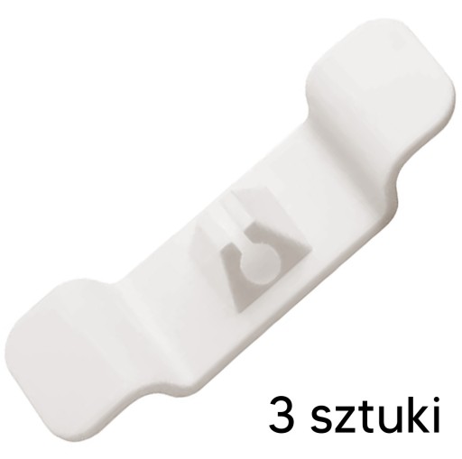 UCHWYT WIESZAK ORGANIZER NA KABLE PRZEWODY BIAŁY 3 SZTUKI AG874A