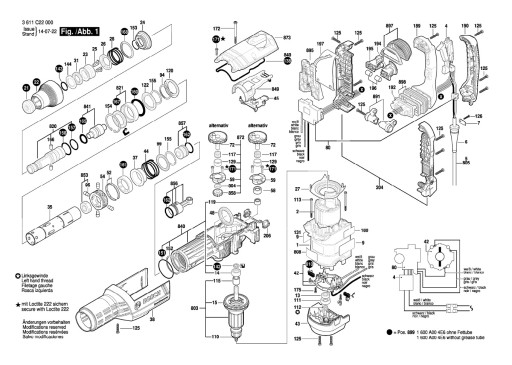 Эксцентриковая передача Bosch для режима ударной передачи GBH 18V-45C