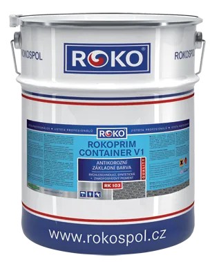 Syntetyczna farba podkładowa Rokoprim Container RK 103 - Szary jasny 5kg, R