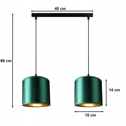 LAMPA PLAFON ruchomy żyrandol sufiowa ABAŻUR złoty