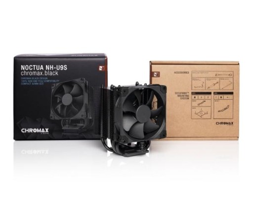 Noctua NH-U9S chromax.black 92 мм 4-контактный воздушный охладитель процессора