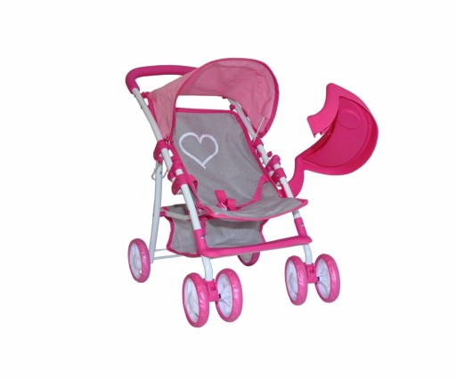 Коляска для куклы Kate Prestige Pink Milly Mally
