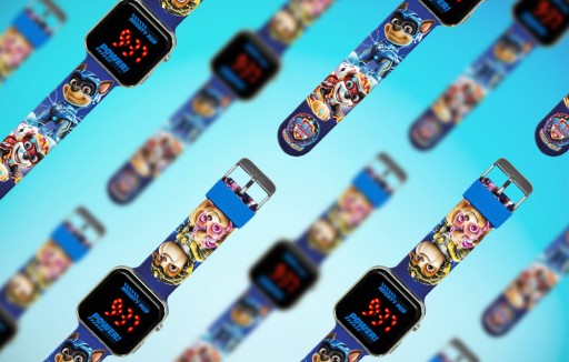 ДЕТСКИЕ ЛИЦЕНЗИОННЫЕ ЧАСЫ СО СВЕТОДИОДНЫМ ДИСПЛЕЕМ PAW PATROL КАЛЕНДАРЬ БУДИЛЬНИКА