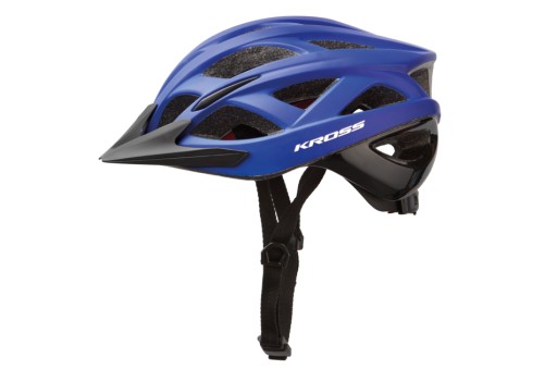 ШЛЕМ KROSS VINCITORE MTB L 58-61СМ ЧЕРНО-СИНИЙ.