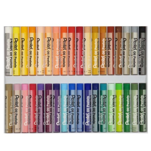 Масляная пастель Pentel PHN, микс 36 цветов.