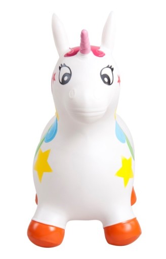 Джемпер детский резиновый UNICORN 60 см, белый с цветным, для прыжков с одной стороны на другую