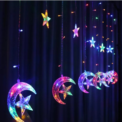 СВЕТОДИОДНЫЕ СВЕТИЛЬНИКИ ШТОРЫ MOON STARS 2.5M 138LED