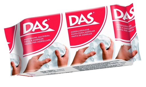 Пластилин для лепки - DAS - белый, 150 г.