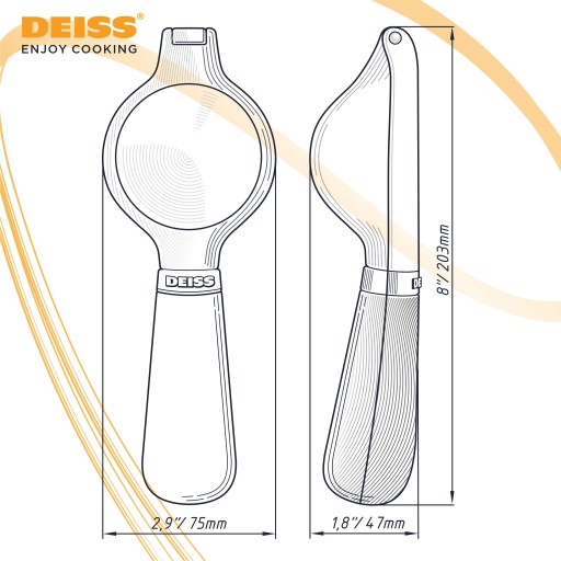 Соковыжималка Deiss PRO Lemon, ручная соковыжималка для цитрусовых и лаймов.