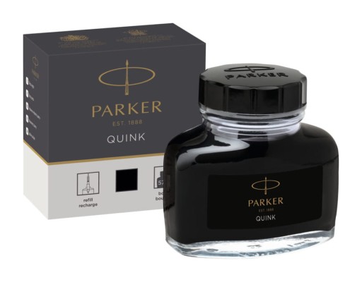 Чернила для перьевой ручки Parker Quink, 57 мл, быстросохнущие черные флаконы