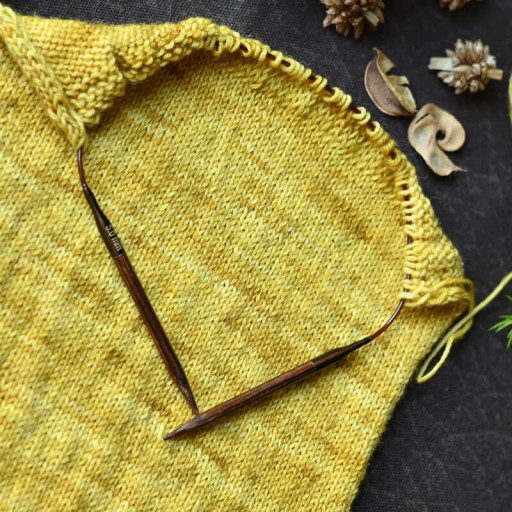 Деревянные спицы KNITPRO на нити 80 см GINGER 3 50