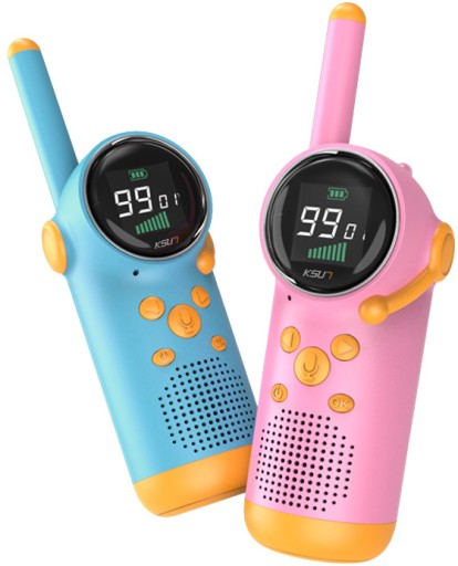2szt WALKIE TALKIE DLA DZIECI KRÓTKOFALÓWKA Z FUNKCJĄ LATARKA - 3km