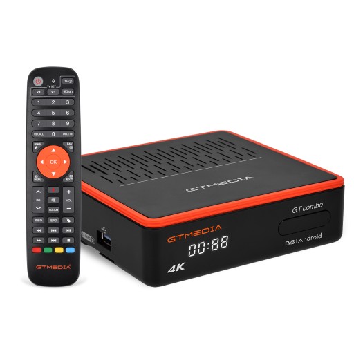 ТВ-тюнер BOX DVB-S2X/T2/C CA GTcombo 8K 3D ANDROID WIFI YOUTUBE IPTV+ПУЛЬТ ДИСТАНЦИОННОГО УПРАВЛЕНИЯ