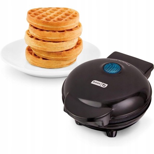 Mini making machine waffles 4 inches, light green