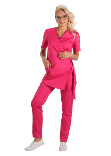 Косметический фартук, комплект кимоно + джинсы скинни, 3XL/4XL