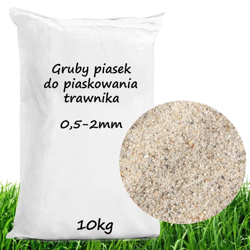 Gruby Piasek do Piaskowanie Trawnika 0,5-2mm 10kg