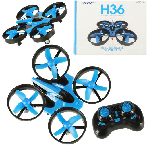Мини-RC дрон JJRC H36, 2,4 ГГц, 4 канала, 6 осей, синий