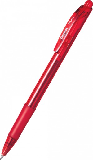 PENTEL BK 417 АВТОМАТИЧЕСКАЯ ШАРИКОВАЯ РУЧКА WOW RED x 10