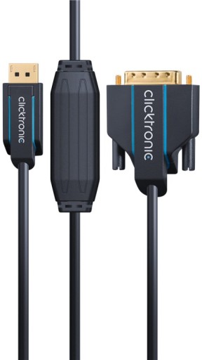 CLICKTRONIC DisplayPort DP - кабель DVI-D (24+1) 3м